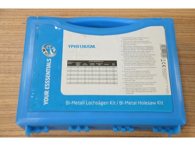 1x bi-metal holesaw kit yphs13k/gnl, 12 piece kit - afbeelding 2 van  5