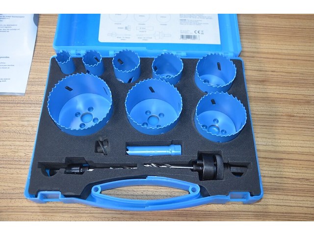 1x bi-metal holesaw kit yphs13k/gnl, 12 piece kit - afbeelding 5 van  5