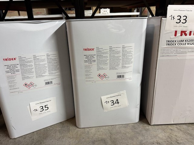 1x bidon tridex contactlijm ks205 20,5kg - afbeelding 1 van  3