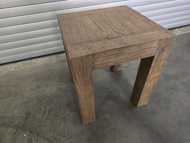 1x bijzettafel teak - afbeelding 3 van  3