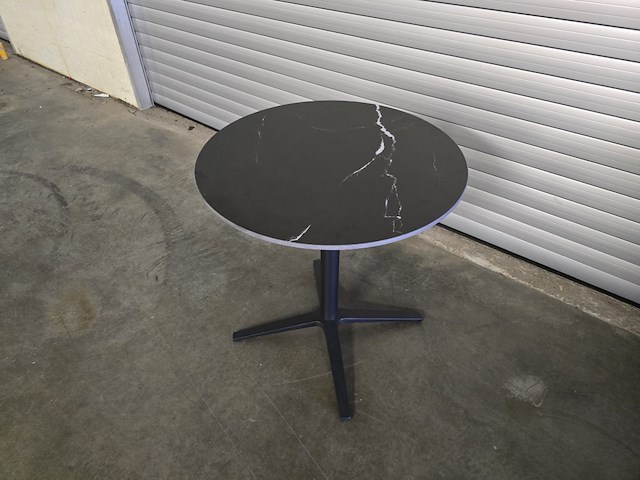 1x bistro keramiek nero zwart rond 68cm - afbeelding 5 van  6