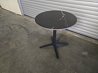 1x bistro keramiek nero zwart rond 68cm - afbeelding 1 van  6