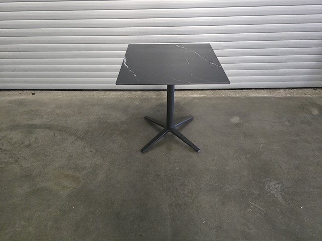 1x bistro keramiek nero zwart vierkant 70cm - afbeelding 3 van  7