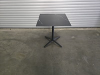 1x bistro keramiek nero zwart vierkant 70cm - afbeelding 3 van  7