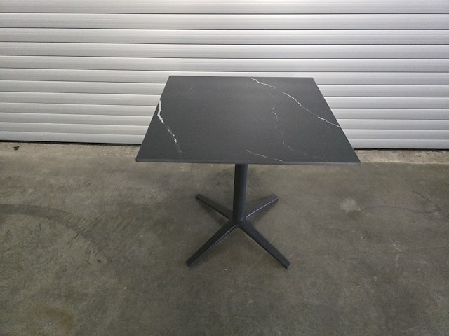 1x bistro keramiek nero zwart vierkant 70cm - afbeelding 6 van  7