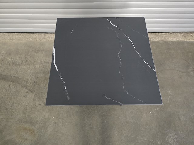 1x bistro keramiek nero zwart vierkant 70cm - afbeelding 2 van  7