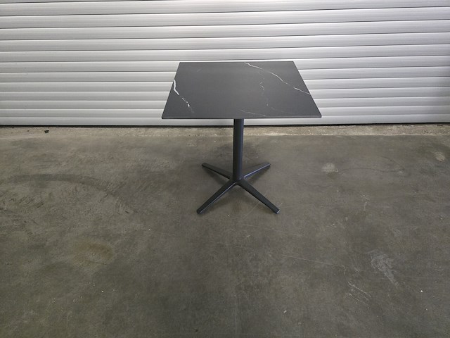 1x bistro keramiek nero zwart vierkant 70cm - afbeelding 3 van  7