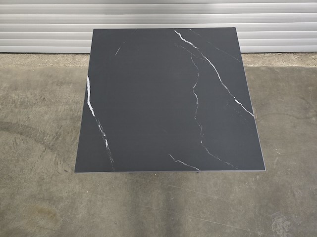 1x bistro keramiek nero zwart vierkant 70cm - afbeelding 2 van  7