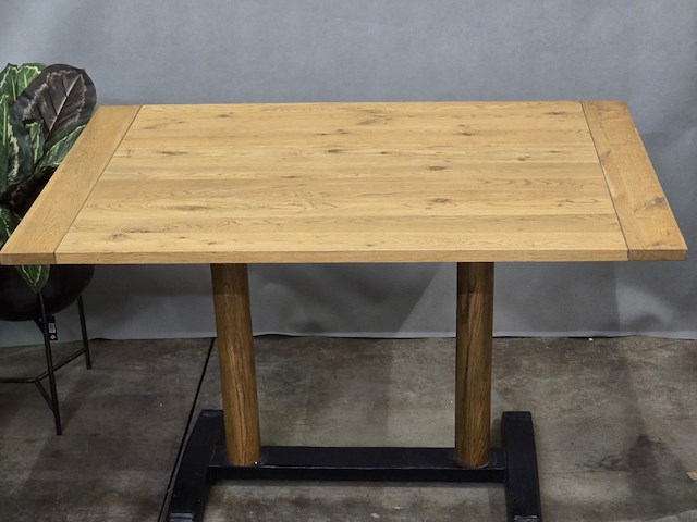 1x bistro tafel met zware poot 120x80x76h - afbeelding 2 van  7