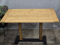 1x bistro tafel met zware poot 120x80x76h - afbeelding 2 van  7