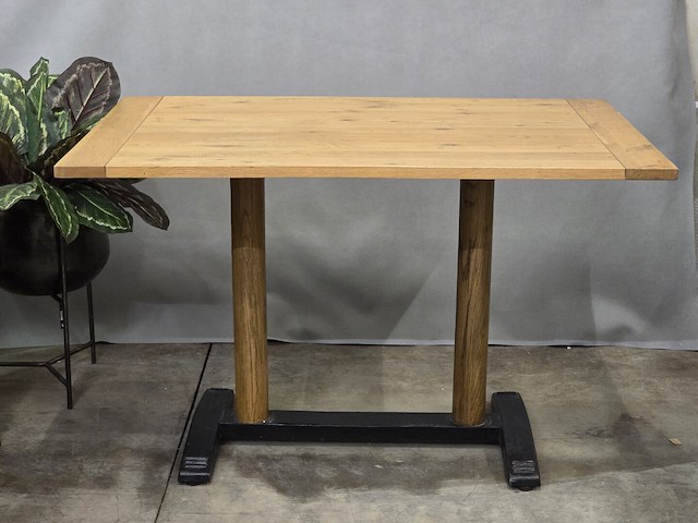 1x bistro tafel met zware poot 120x80x76h - afbeelding 1 van  7