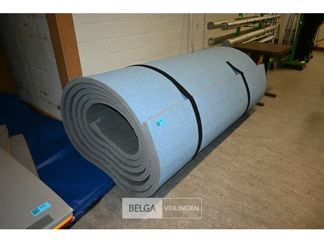 1x blauwe turnmat - afbeelding 1 van  4