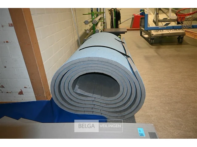 1x blauwe turnmat - afbeelding 2 van  4