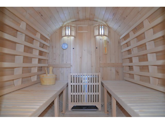 1x buitensauna barrel - afbeelding 4 van  8