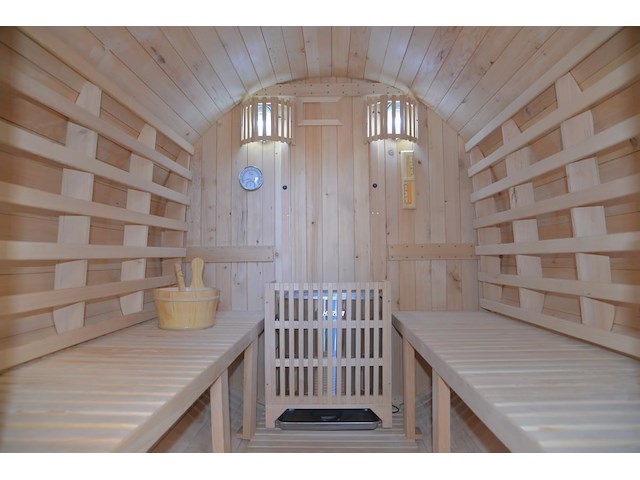 1x buitensauna barrel - afbeelding 4 van  8