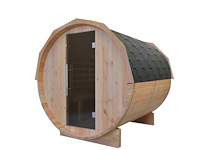 1x buitensauna barrel - afbeelding 1 van  8