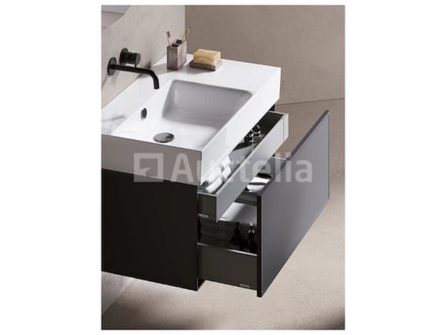 1x catalano premium 80 wall hung left basin - gloss white 180svpn00 - afbeelding 1 van  3