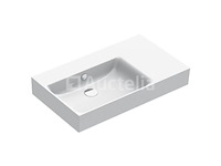 1x catalano premium 80 wall hung left basin - gloss white 180svpn00 - afbeelding 3 van  3