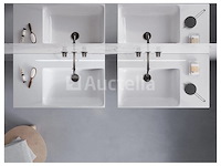 1x catalano premium 80 wall hung left basin - gloss white 180svpn00 - afbeelding 3 van  3