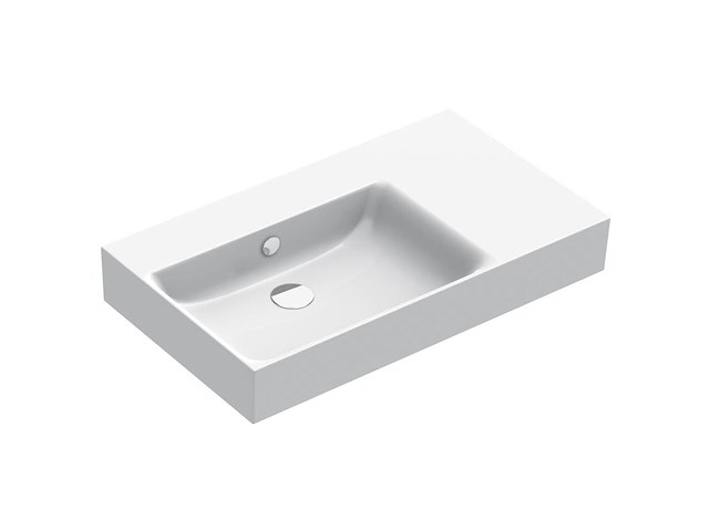 1x catalano premium 80 wall hung left basin - gloss white 180svpn00 - afbeelding 1 van  3