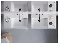 1x catalano premium 80 wall hung left basin - gloss white 180svpn00 - afbeelding 3 van  3