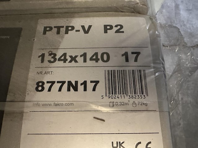 1x dakvenster fakro ptp-v p2 - afbeelding 3 van  4
