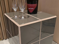 1x design brown tegeltafel handmade 31x31x31h - afbeelding 1 van  6