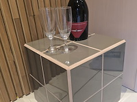 1x design brown tegeltafel handmade 31x31x31h - afbeelding 6 van  6