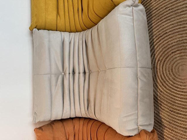 1x design fauteuil taupe l - afbeelding 1 van  3
