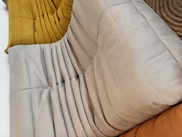 1x design fauteuil taupe l - afbeelding 2 van  3
