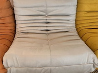 1x design fauteuil taupe l