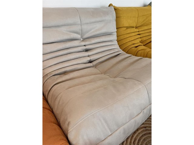 1x design fauteuil taupe l - afbeelding 2 van  3