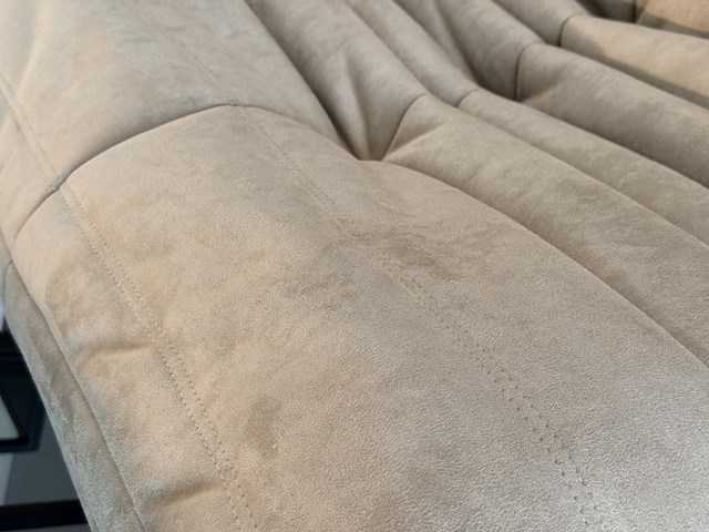 1x design fauteuil taupe - afbeelding 3 van  5