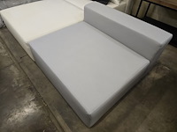 1x design lounge back cubik silver outdoor - afbeelding 1 van  2