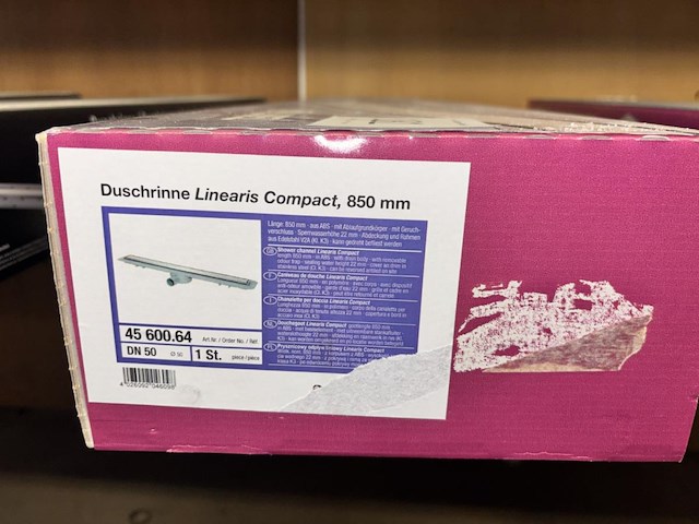 1x douchegoot 850mm - afbeelding 1 van  2