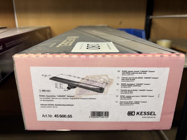 1x douchegoot 950mm - afbeelding 1 van  2
