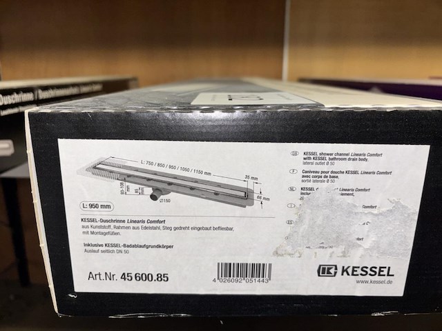 1x douchegoot 950mm - afbeelding 1 van  2