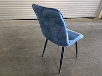 1x eetkamerstoel mhm3 blauw velvet - afbeelding 5 van  5