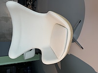 1x egg chair wit licht hout - afbeelding 1 van  7