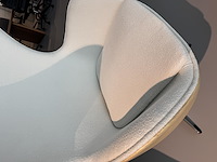 1x egg chair wit licht hout - afbeelding 7 van  7