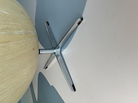 1x egg chair wit licht hout - afbeelding 6 van  7