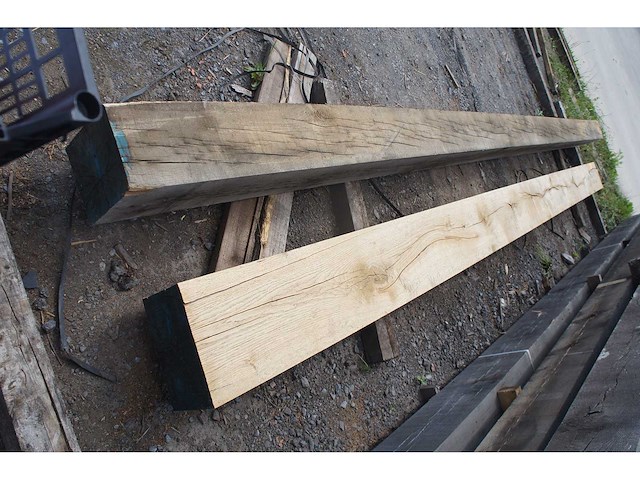 1x eiken balk geschaafd 280x180 - afbeelding 3 van  5