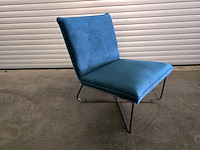 1x fauteuil blauw - afbeelding 1 van  6