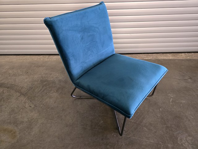1x fauteuil blauw - afbeelding 2 van  6