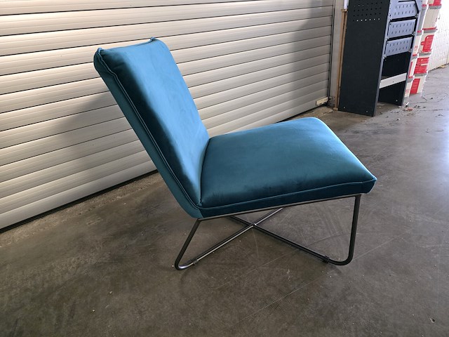 1x fauteuil blauw - afbeelding 5 van  6