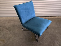 1x fauteuil blauw - afbeelding 2 van  6