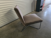 1x fauteuil bruin - afbeelding 3 van  6