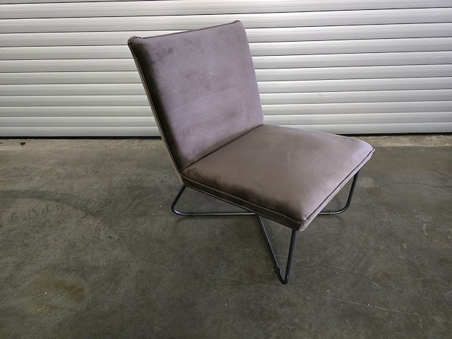 1x fauteuil bruin - afbeelding 1 van  6