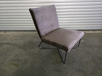 1x fauteuil bruin - afbeelding 1 van  6