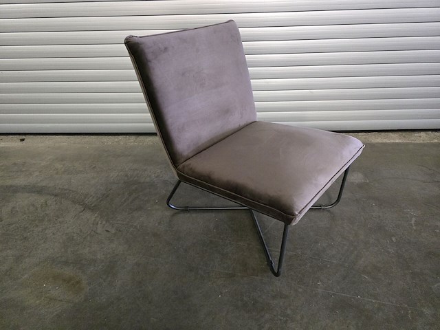 1x fauteuil bruin - afbeelding 1 van  6